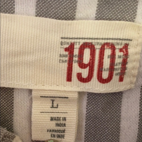 1901 gray and white striped polo shirt - Picture 4 of 8